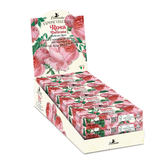Mosaik håndsæbe ROSA DELICATA - delikat rose - Billede 5